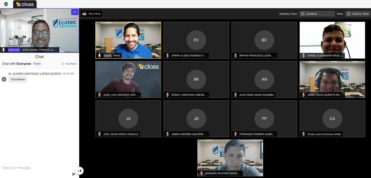 Charla AWS en Universidad ECOTEC - Administración de Centro de Cómputo
