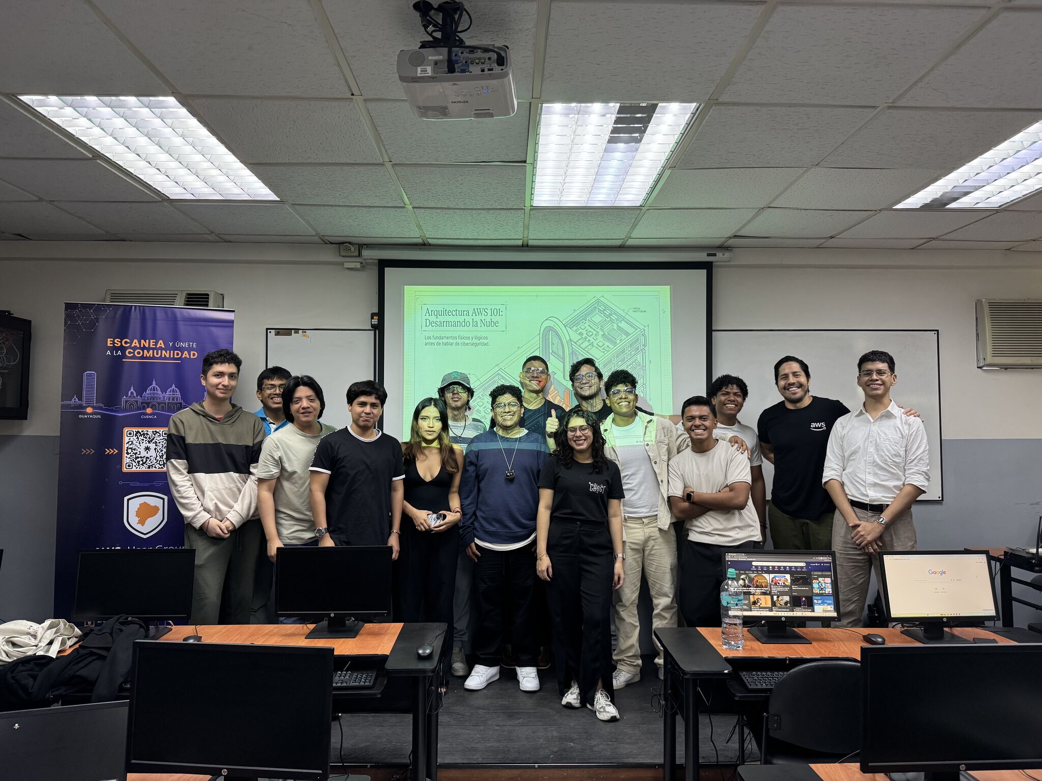 Primer evento presencial AWS UG Security Ecuador en UCSG